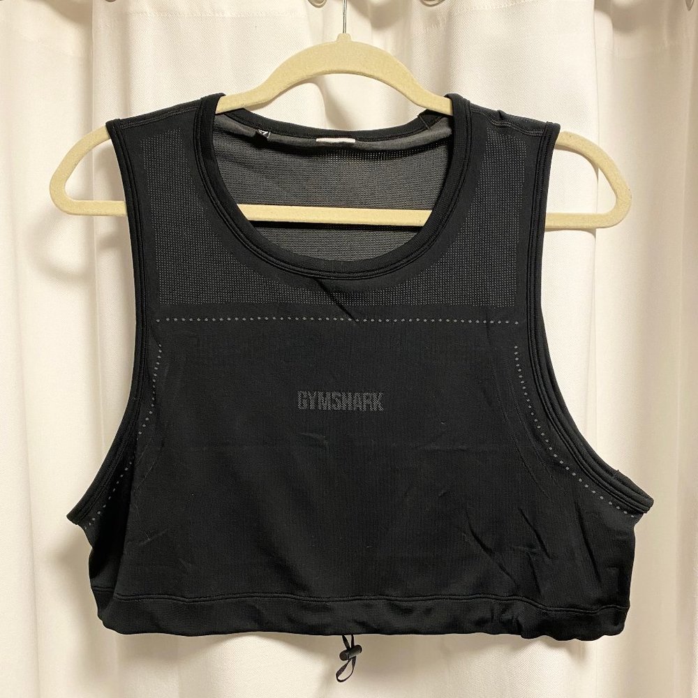 Gymshark Breeze Lightweight Seamless Crop - Medium, Black